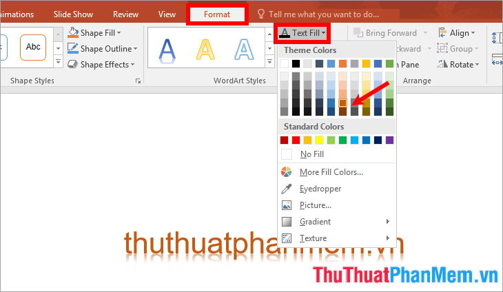 Cách tạo chữ nghệ thuật trong Powerpoint