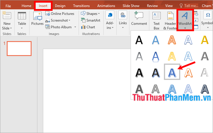 Cách tạo chữ nghệ thuật trong Powerpoint