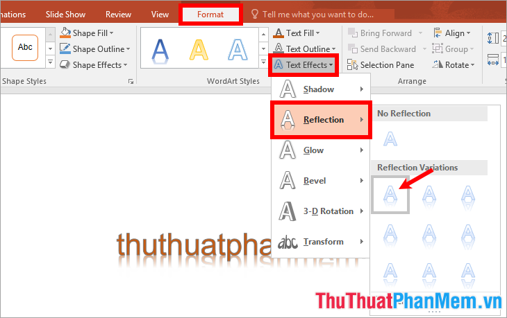 Cách tạo chữ nghệ thuật trong Powerpoint