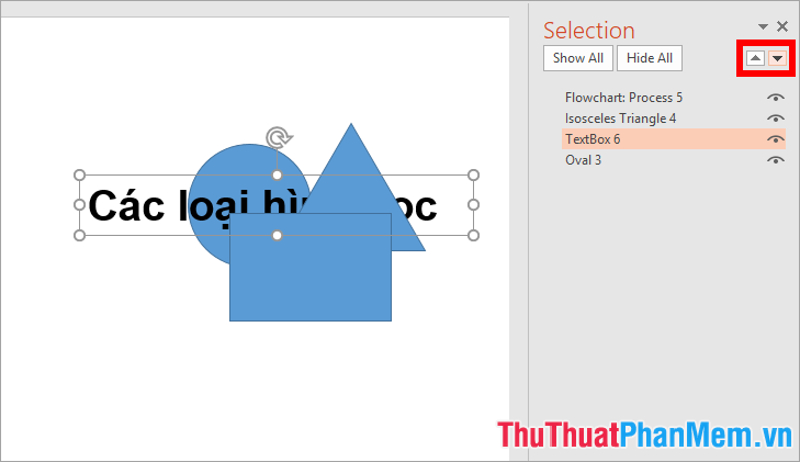 Cách sắp xếp thứ tự xuất hiện các đối tượng trong Powerpoint