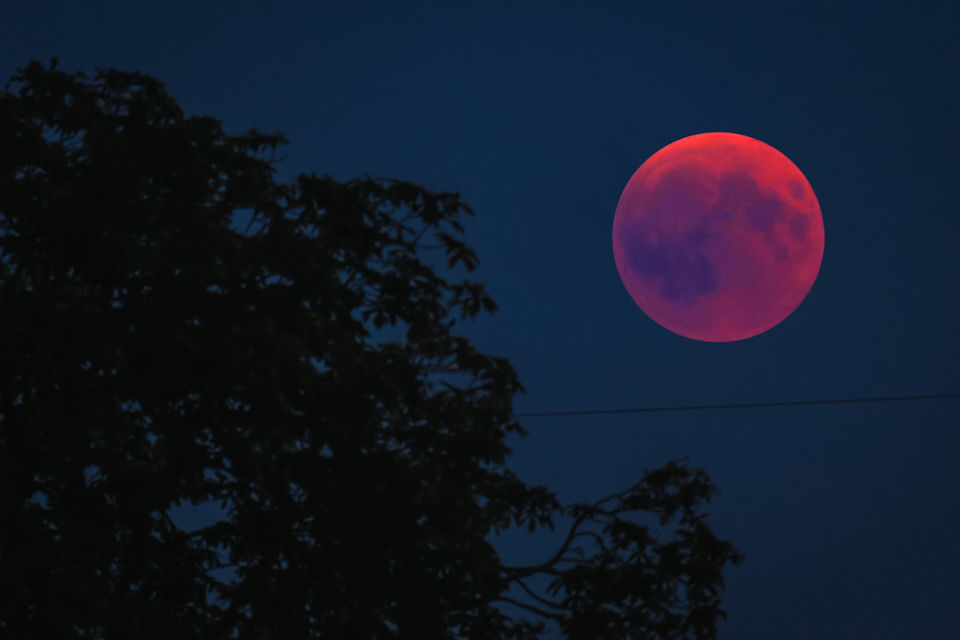 Hình nền mặt trăng máu