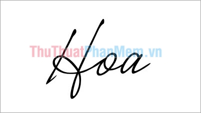 Những mẫu chữ ký đơn giản mà đẹp