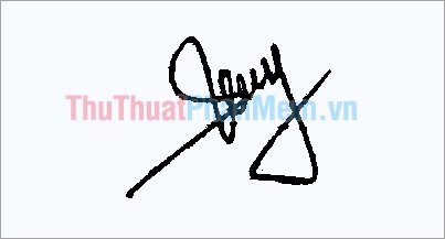 Mẫu chữ ký đơn giản và giản dị thương hiệu Trang đẹp
