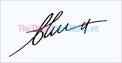 Mẫu chữ ký tên Thu đẹp