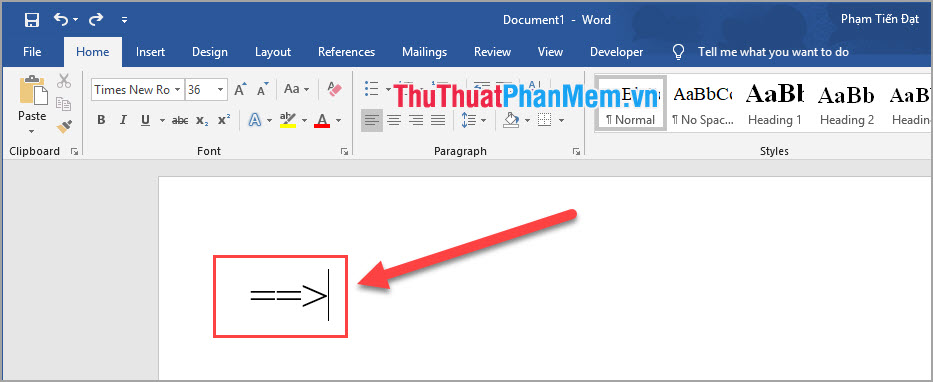 Dấu suy ra tự động trong Word