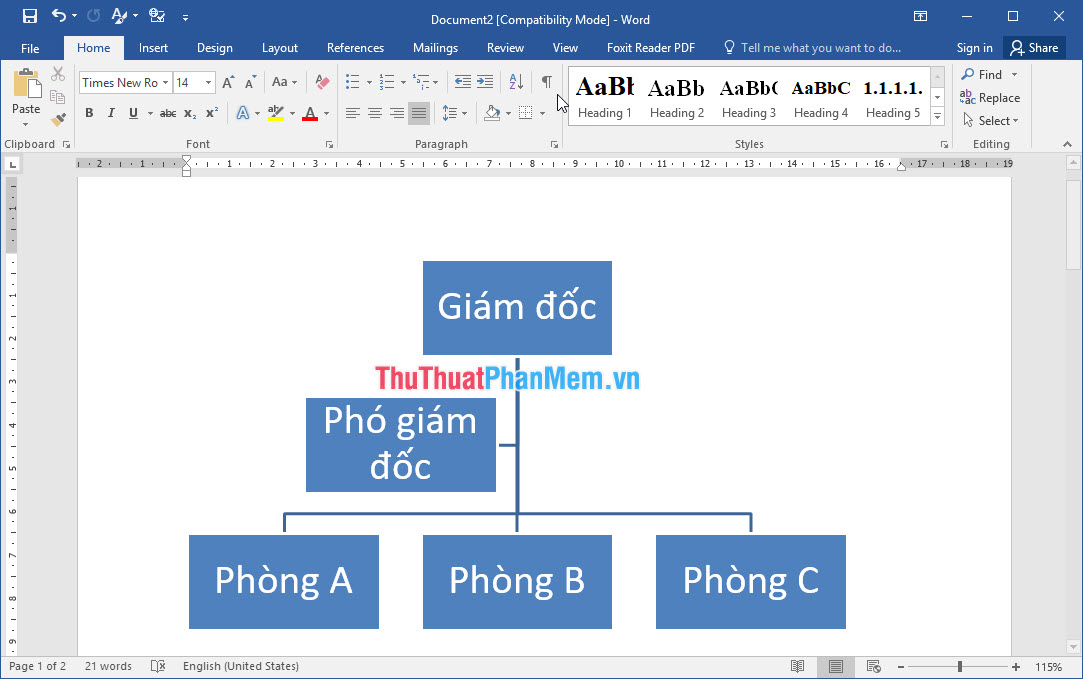 Kết quả sau khi thêm chữ