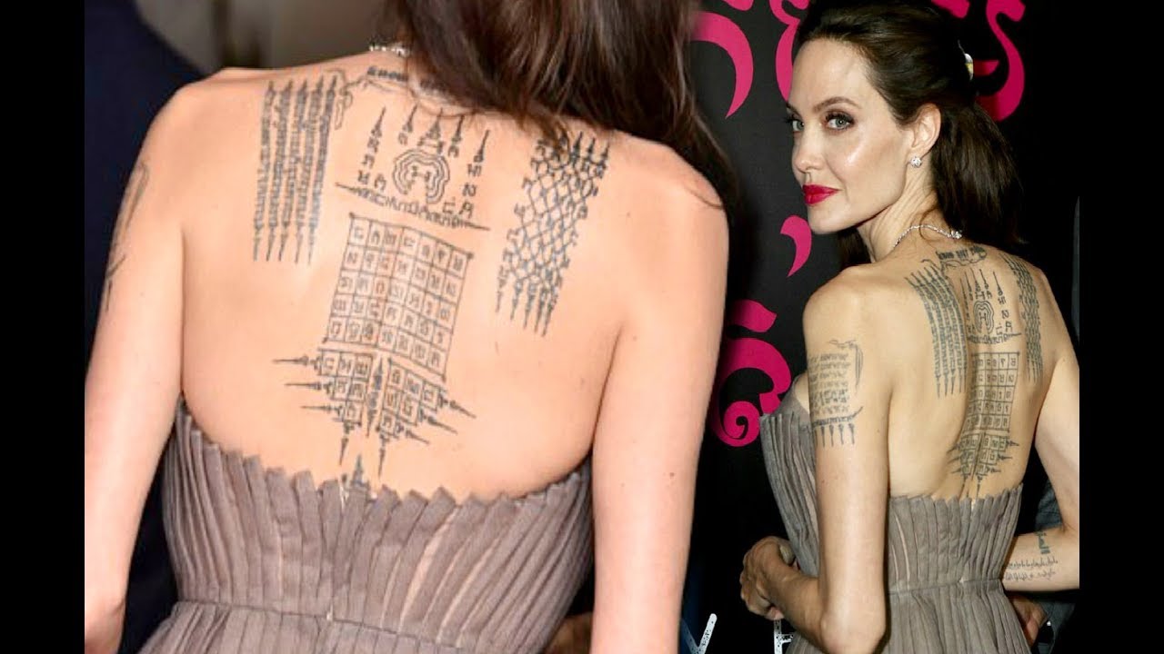 Hình xăm với ý nghĩa khó hiểu của sao nổi tiếng Angelina Jolie