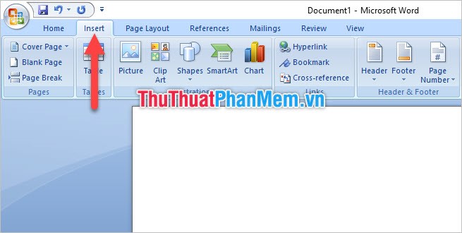 Chọn Insert 2