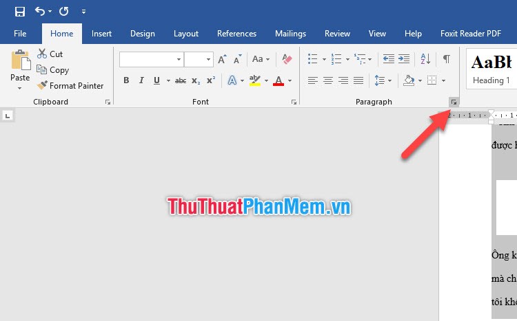 Chọn Paragraph