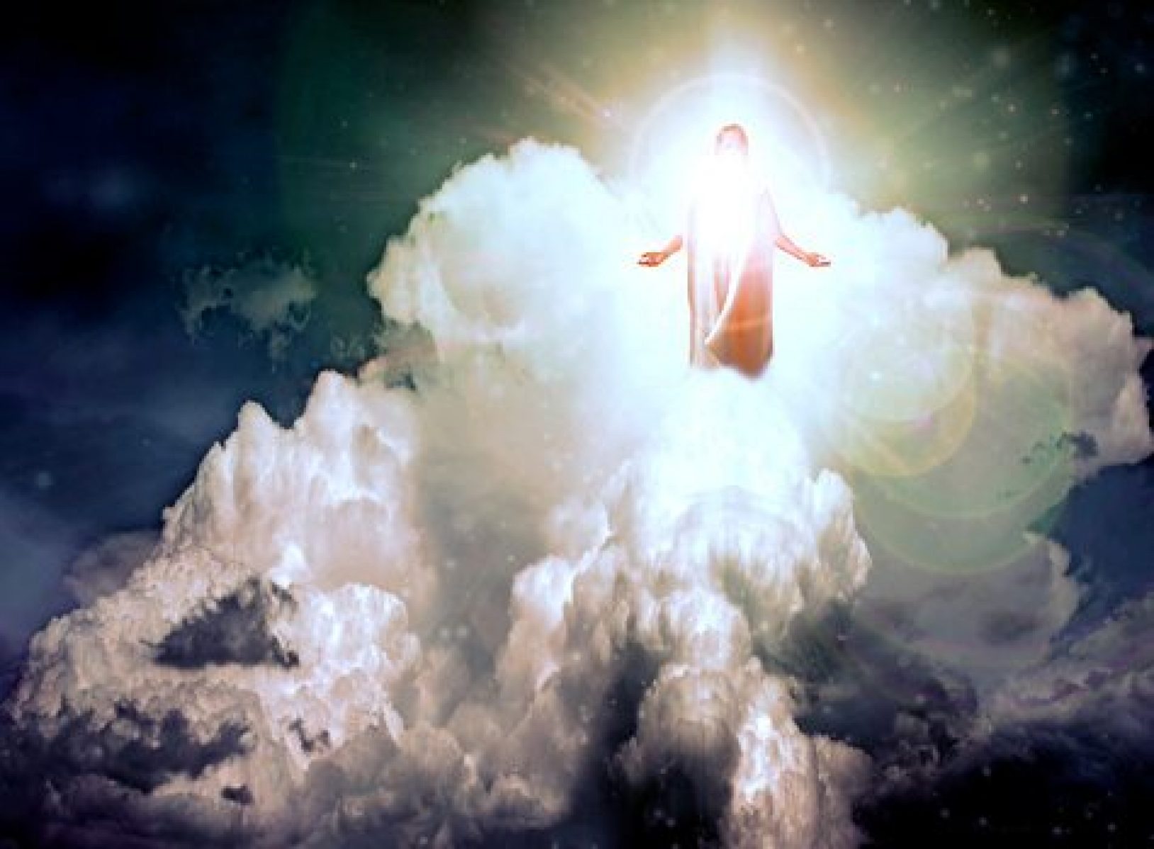 Chúa Giêsu đứng trên tầng mây