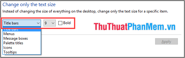 Cách thay đổi font chữ, cỡ chữ trên Windows 10
