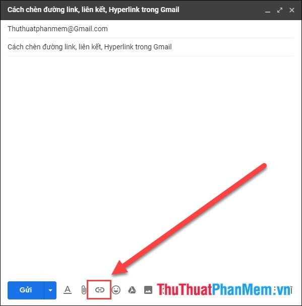 Cách chèn đường link, liên kết, Hyperlink trong Gmail