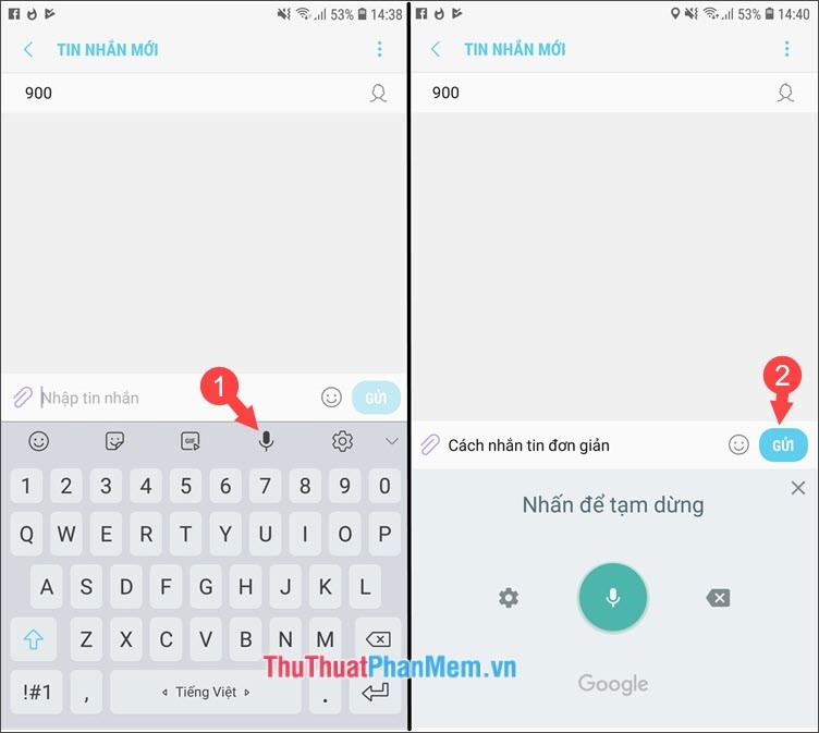 Cách soạn tin nhắn bằng giọng nói trên điện thoại iPhone, Samsung, Xiaomi
