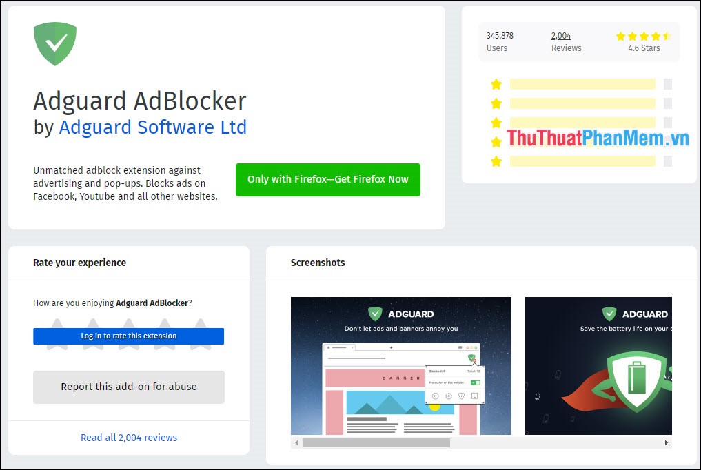 firefox adguard block