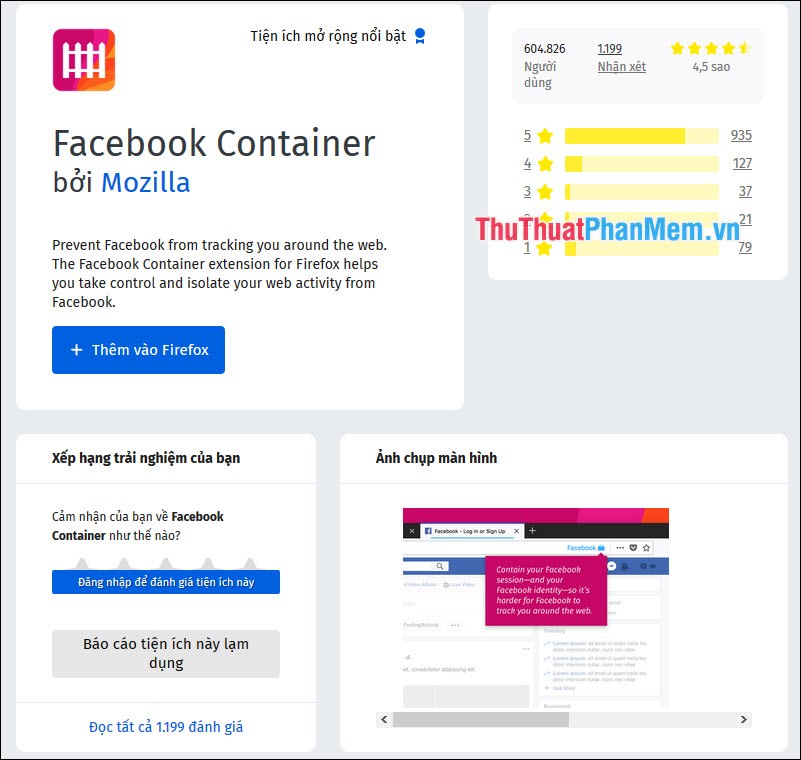 Facebook Container