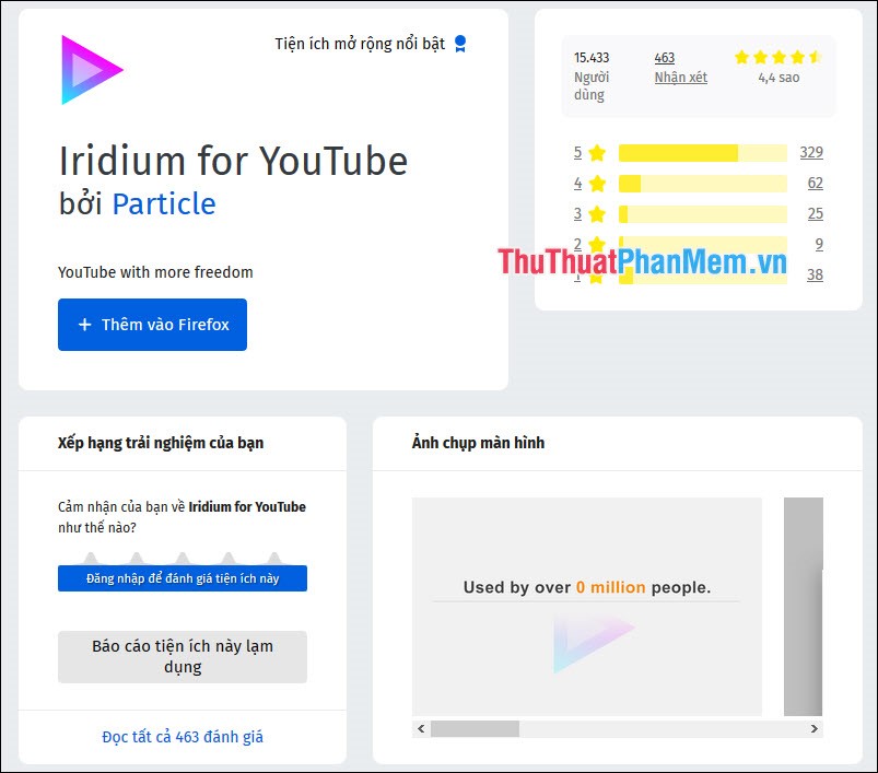 Iridium for YouTube
