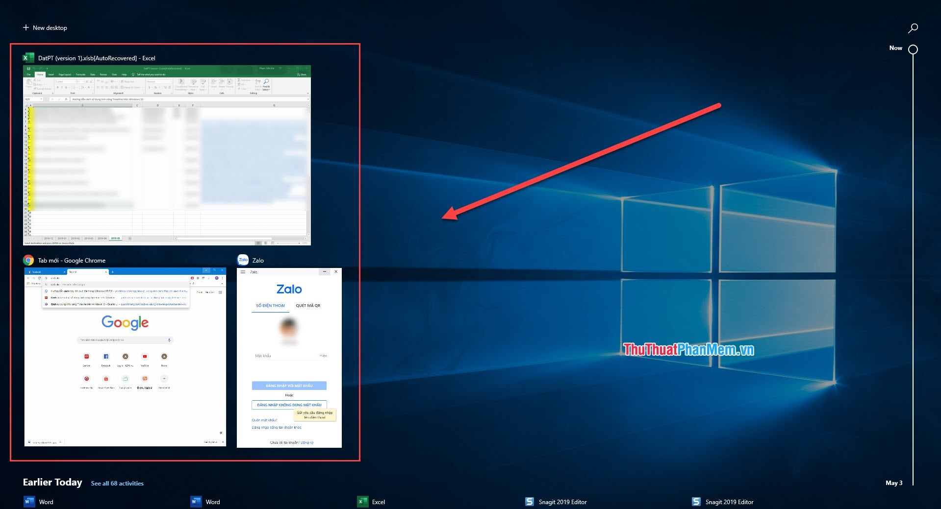Hướng dẫn cách sử dụng tính năng Timeline trên Windows 10