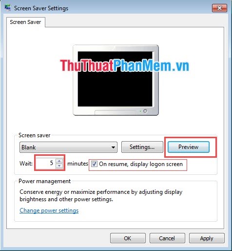 Cách tự động khóa màn hình máy tính Windows 10, Windows 7