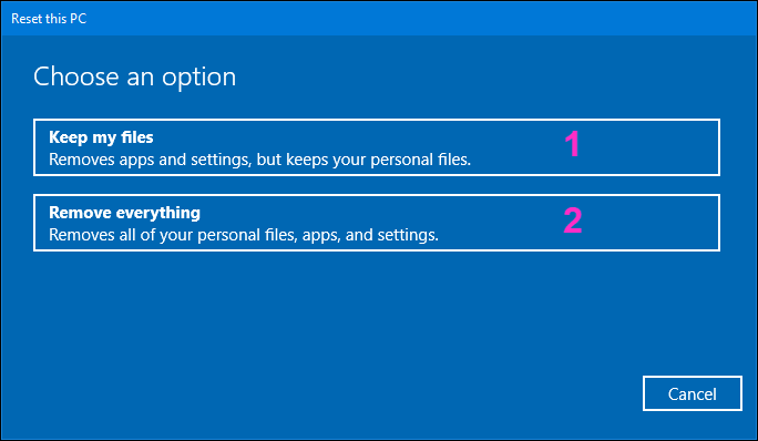 Cách xóa dữ liệu người dùng cá nhân trong Windows 10