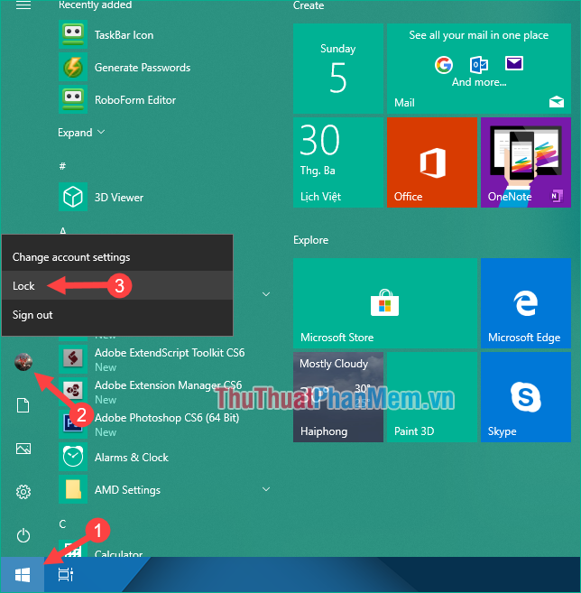3 cách khóa máy tính Windows 10 cực nhanh