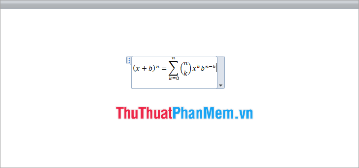 Chỉnh sửa công thức