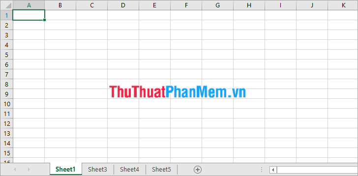 Hiển thị Sheet Tab trong Excel khi bị ẩn