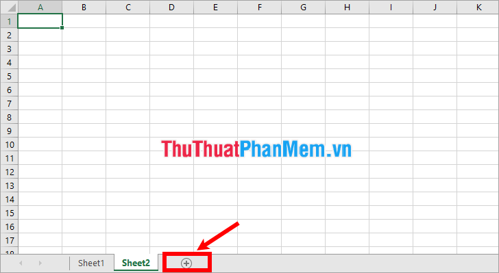 Tạo 1 sheet mới