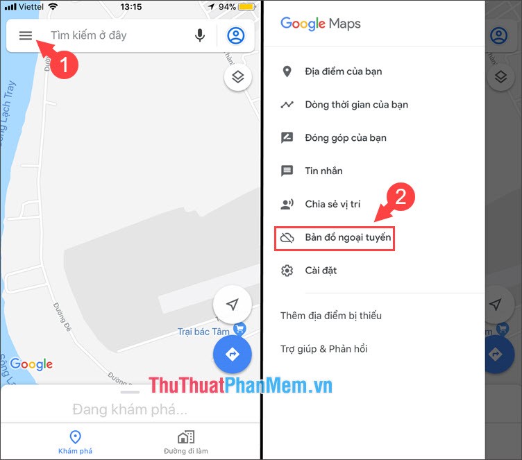 Cách tải bản đồ Google Map xuống điện thoại để dùng Offline, không tốn dung lượng 3G, 4G
